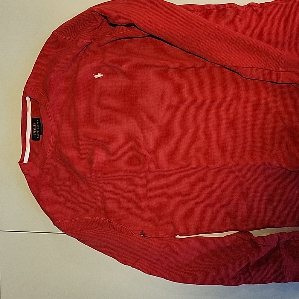 Red long sleeve shirt